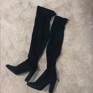 Over the knee boots. Worn once. Size 7 and 1/2